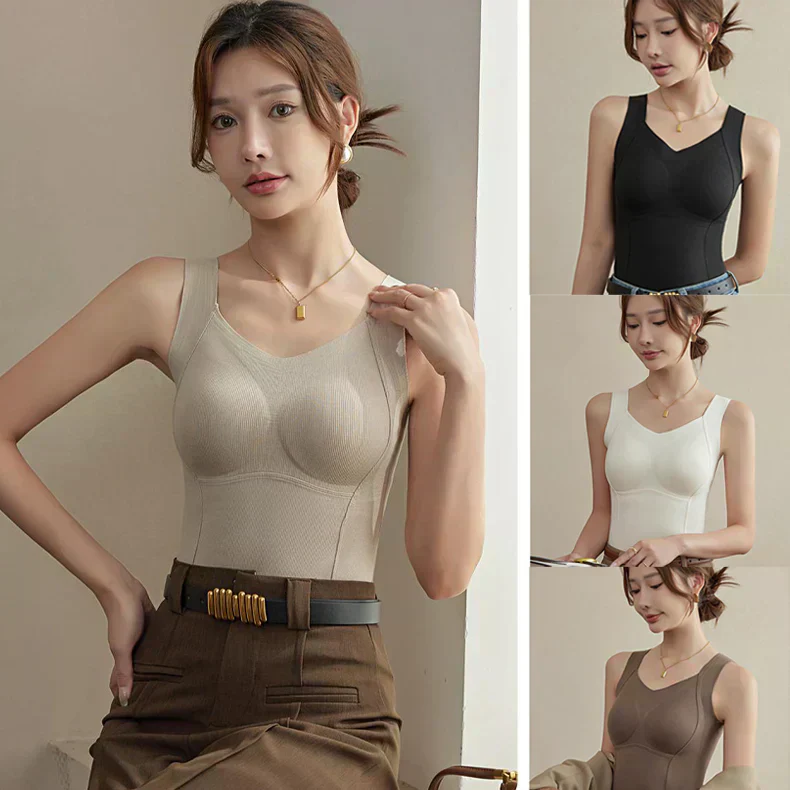 šDickes warmes Tank-Top mit Bügel-BH