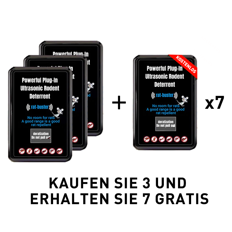 ⏳Begrenzte Zeit 50% Rabatt💥Leistungsstarkes Plug-In-Ultraschall-Nagetierabwehrmittel