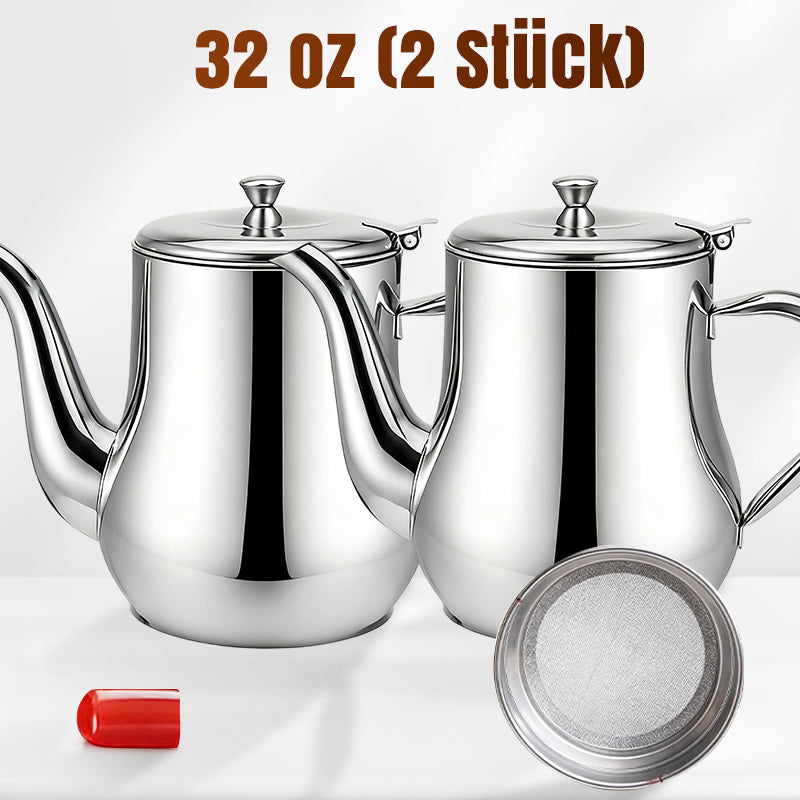 🔥🍳 BEGRENZTE STÜCKZAHL – 50% RABATT! SOLANGE DER VORRAT REICHT! Edelstahl-Ölfiltertopf – Fettfreies Frittieren, sauber & wiederverwendbar – Perfekt für Küche & Camping ✨