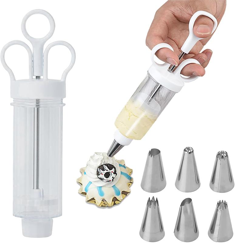 đđ -50%! đ„§ Tortendekorier-Set aus Edelstahl â Komplettes Set mit 18 AufsĂ€tzen & TĂŒllen â Innen & AuĂen dekorieren.