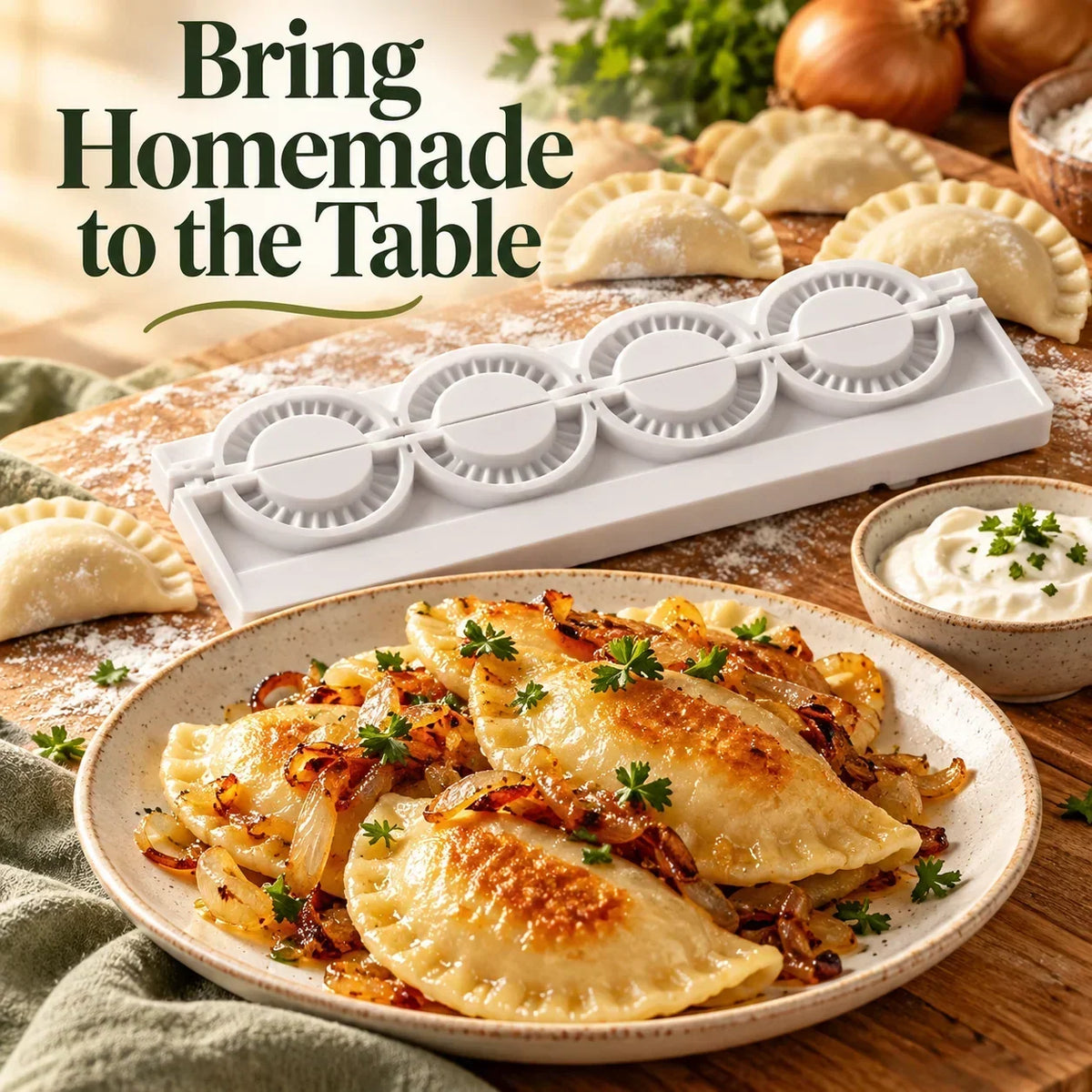 🎁Neuheiten 50% RABATT💥PIEROGIES Teigtaschenformer – Küchen-Knödelform & Teigtaschenpresse