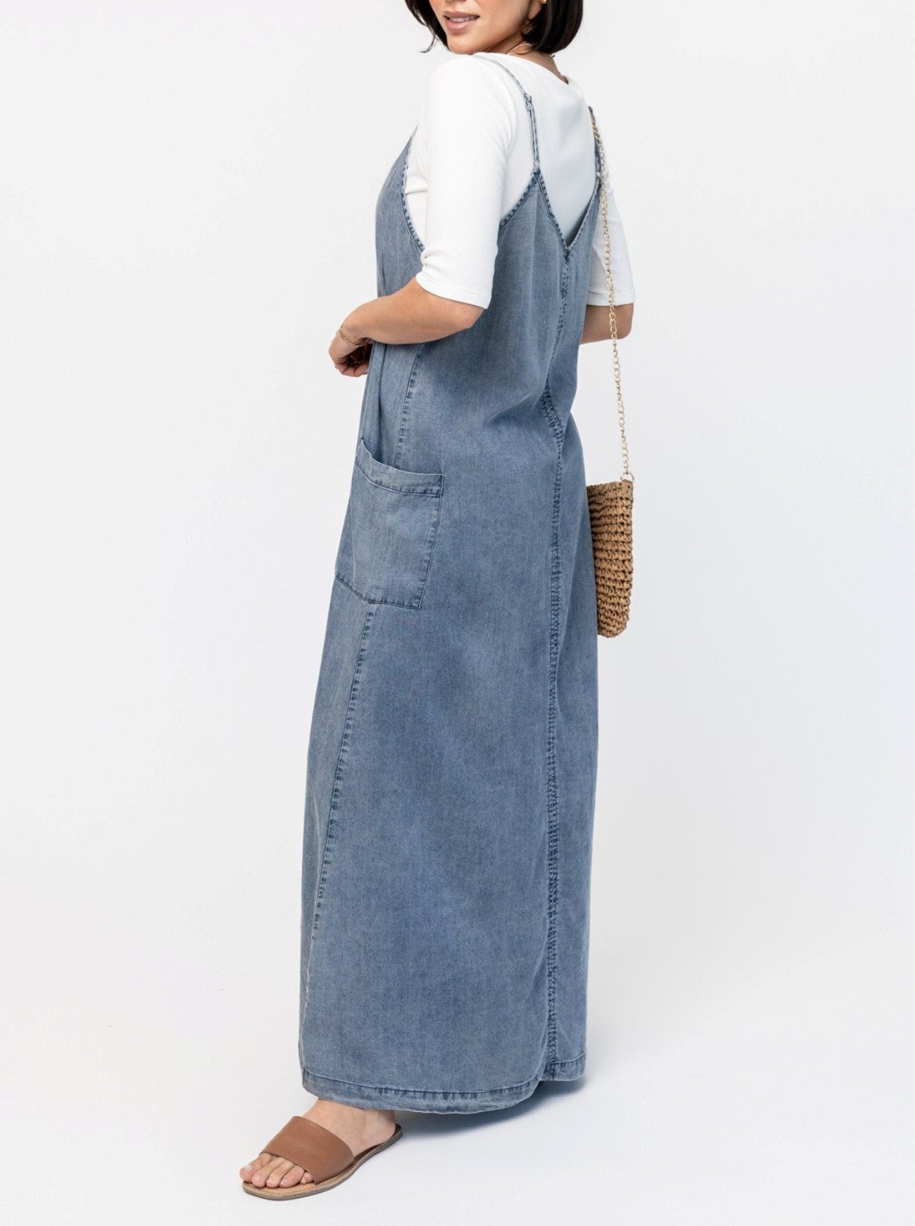 đ„VERKAUF 49%đ„Maxi-Jeanspulloverkleid fĂŒr Damen