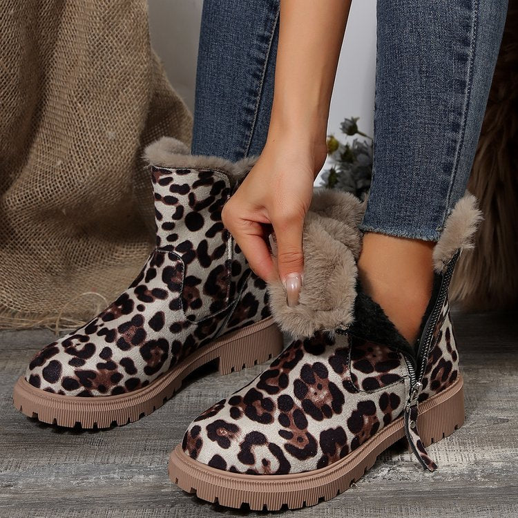 Damen-Winter-Fleece-Schneestiefel⚡Neu eingetroffen Sale-50 % Rabatt