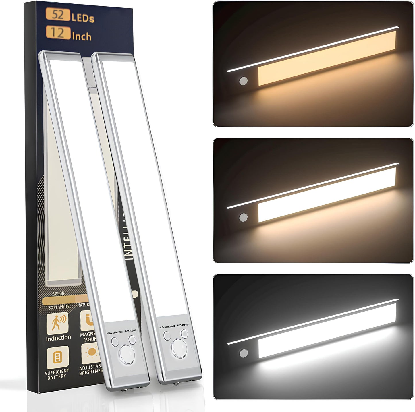 đ Het rea - 49% RABATT đ„3-fĂ€rgad belysning Stansfri smart sensor magnetisk uppladdningsbar LED-lampa