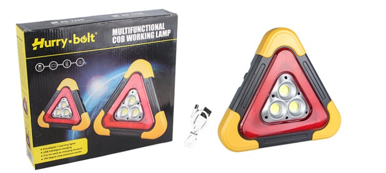 🔥2025 New Arrival🔥 3-IN-1 Solar Emergency Triangle Warning Light at the Roadside