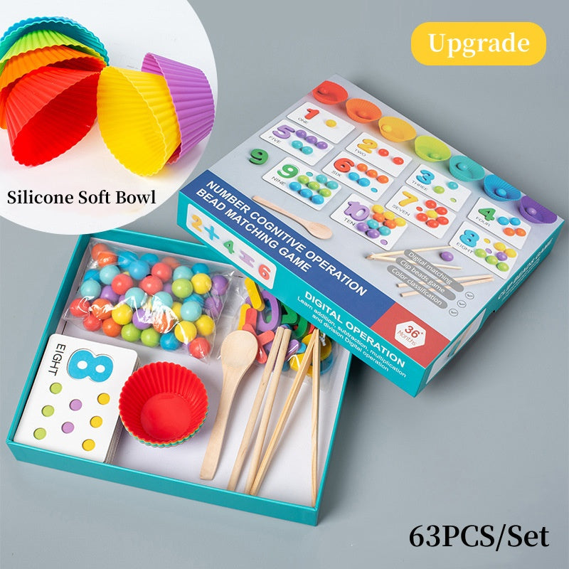 🔥🪀FLASH SALE! 50% OFF TODAY ONLY🔥🏅Montessori Clip Bead Math Toy Set