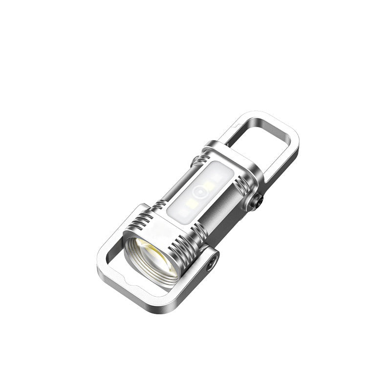 🔦50 % Rabatt🔥Tragbare, wiederaufladbare, helle Schlüsselanhänger-Taschenlampe