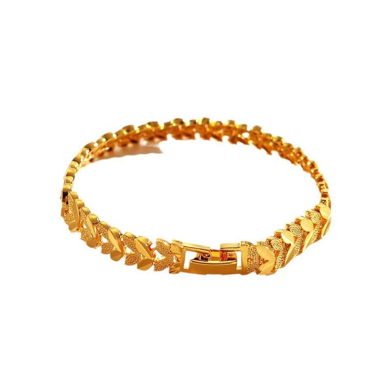 Damen klassisches modisches Armband mit Weizenverschluss