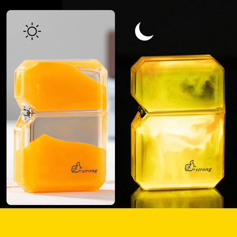 🔥2025 HEISSER VERKAUF🔥Kreatives fließendes Sand-Nachtlicht Feuerzeug - Einzigartig & Stimmungsvoll✨