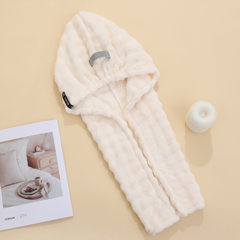 🛁 Großes Haarhandtuch mit sicherem Band für Frauen