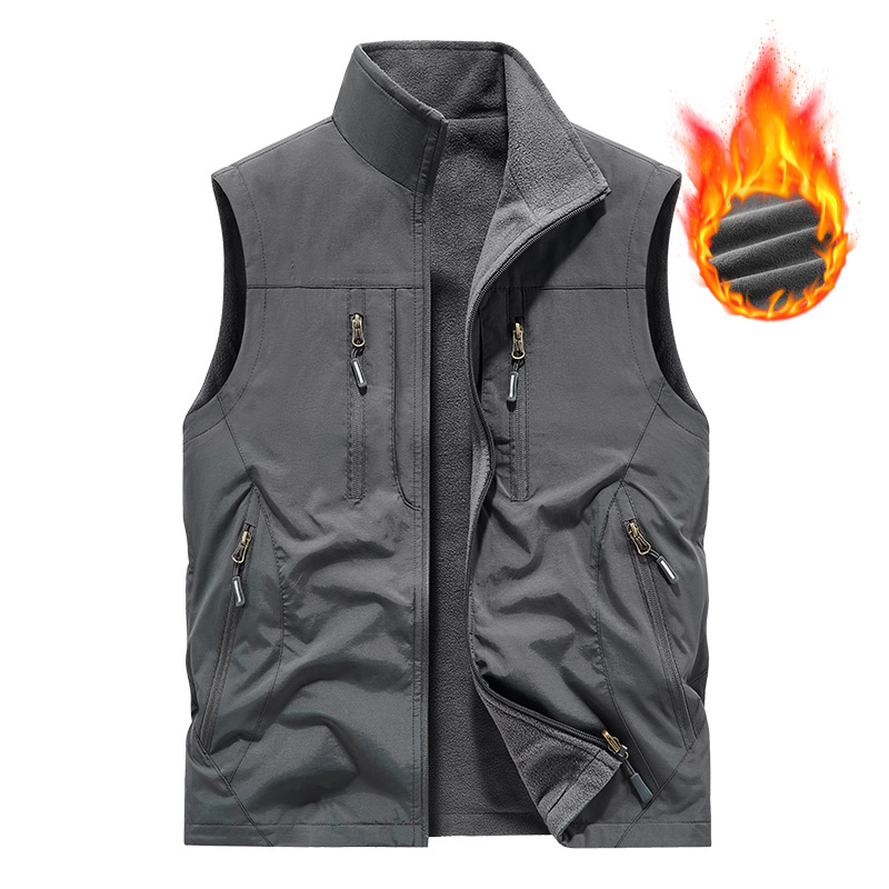 ⏰Zeitlich begrenzter Verkauf – 50 % RABATT🔥🧥 Herren Oversized Ärmellose Westenjacke mit Taschen