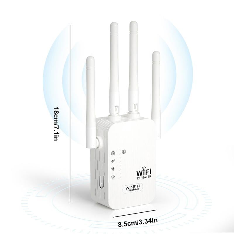📡 50% RABATT! 🏠 1200Mbps WiFi Verstärker – Dual Band, Stabiles Signal im ganzen Haus & Einfache Einrichtung 🌐