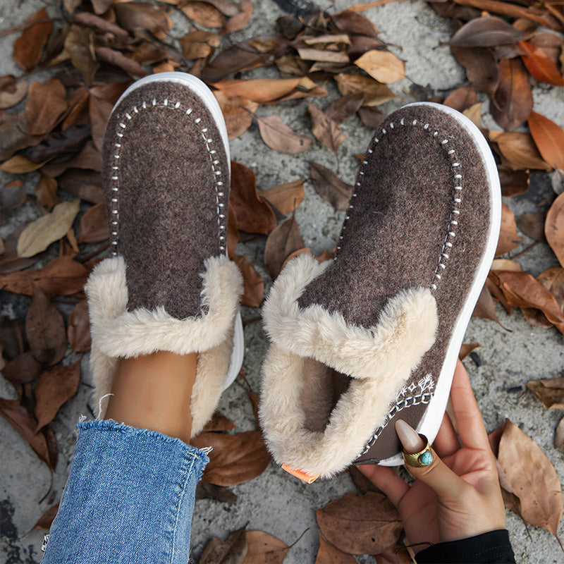 ❄️Damen Stiefeletten Winter: Anti-Rutsch, Kunstplüsch-Wärme, Komfortabel den ganzen Tag