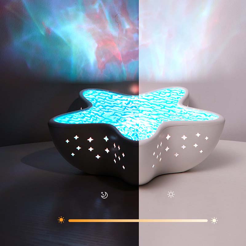 đ Ozean-Wellen-Projektor in Seestern-Form