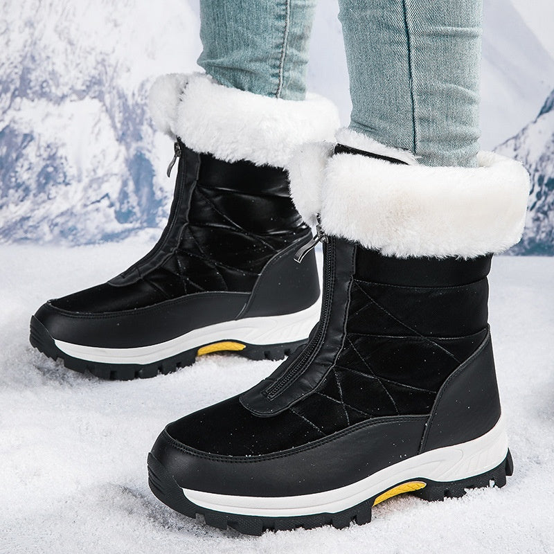 🔥Solange der Vorrat reicht 50 % Rabatt!🎉Rutschfeste, warme Schneestiefel mit Reißverschluss für Damen