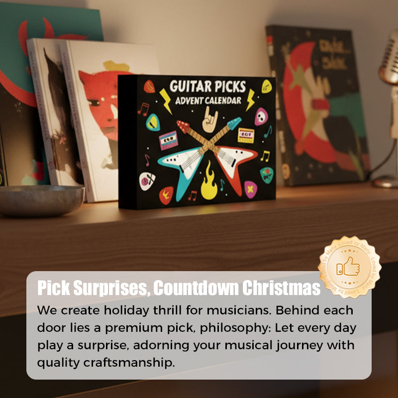 🔥Solange der Vorrat reicht 50 % Rabatt!🎉24-tägiger Weihnachts-Gitarrenpick-Adventskalender