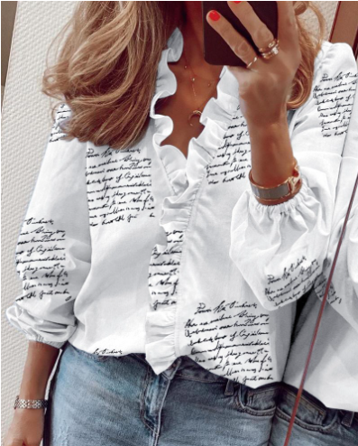👚 50% RABATT! ✨ Langärmeliges Gerafftes Damenhemd – Elegante Raffung, Weicher Stoff & Vielseitig für Jeden Anlass 🌸