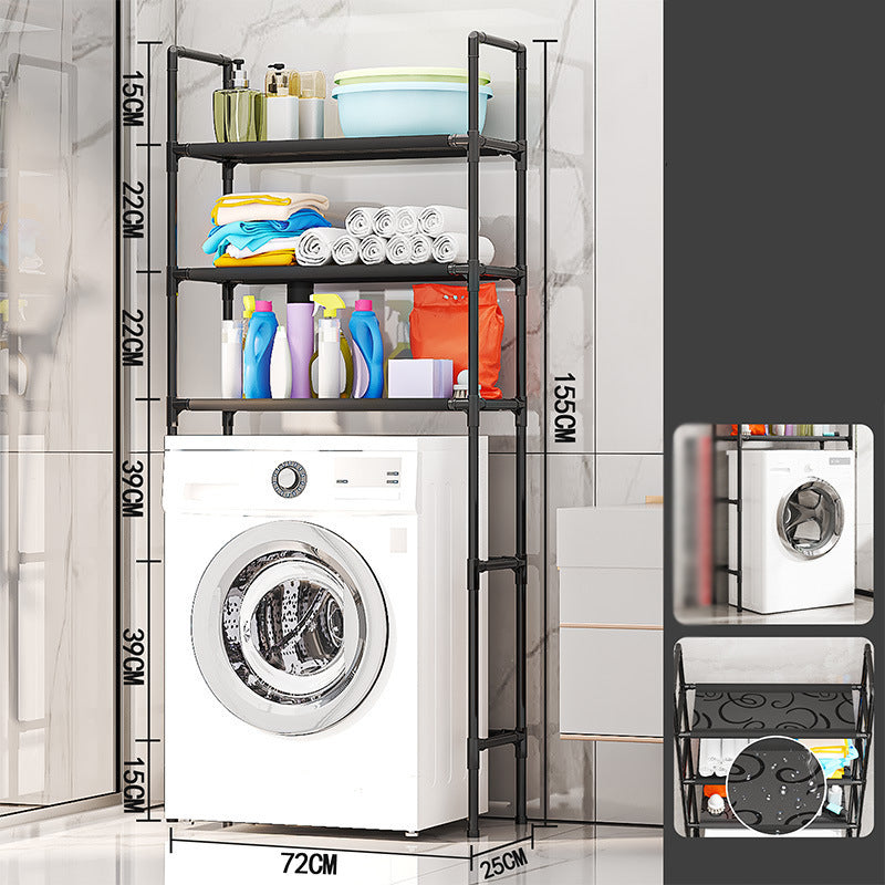 🏠✨ 50% RABATT! Praktisches Aufbewahrungsregal für Bad & Waschküche – Kein Bohren erforderlich – Selbstklebend & robust 🛠️