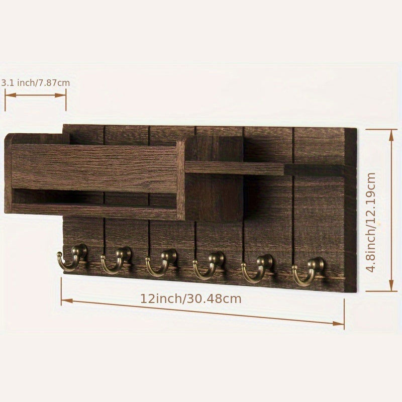 🔑 Wandmontierte Schlüssel- und Briefablage mit Ablagefach – clevere Flur Aufbewahrung, perfekt für Post & Schlüssel, einfache Montage 🏠