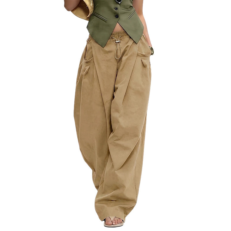 👖 JETZT 50 % RABATT! 🏆 Voluminöse Plissee-Lantern-Hose – fließend, elegant und mit weitem Bein – perfekt für einen schicken Sommerlook oder einen festlichen Anlass ✨