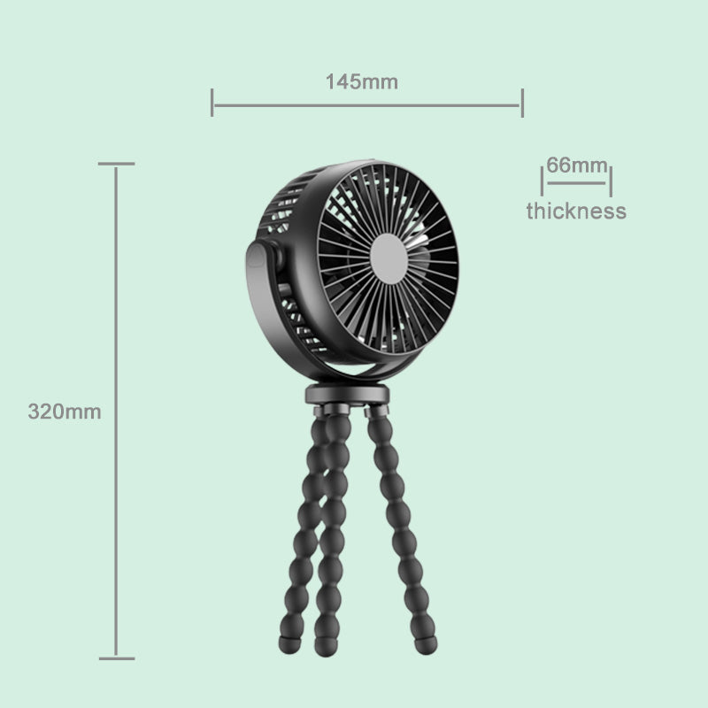 🌞Sommer-Sonderangebot – 50 % Rabatt🌬️Vielseitiger Oktopus-Kinderwagen-Ventilator