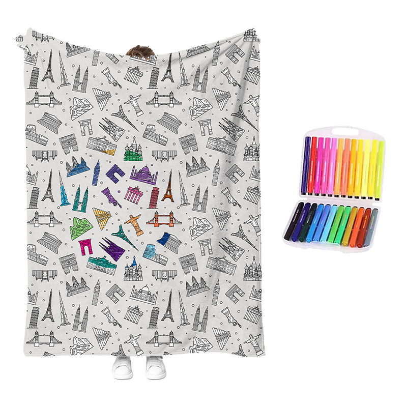 🎨 50% RABATT! 🖍️ Kuschel‑Mal‑Decken‑Set – Kreativ, weich & unterhaltsam ✨