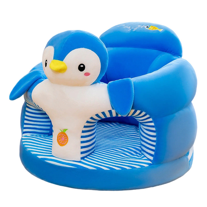 ✨50% Rabatt✨🐻 Cartoon‑Baby‑Stützsofa – Anti‑Roll‑Sitzsessel für Babys mit stabiler Rückenlehne, weicher Plüsch‑Bodensitz für Kleinkinder