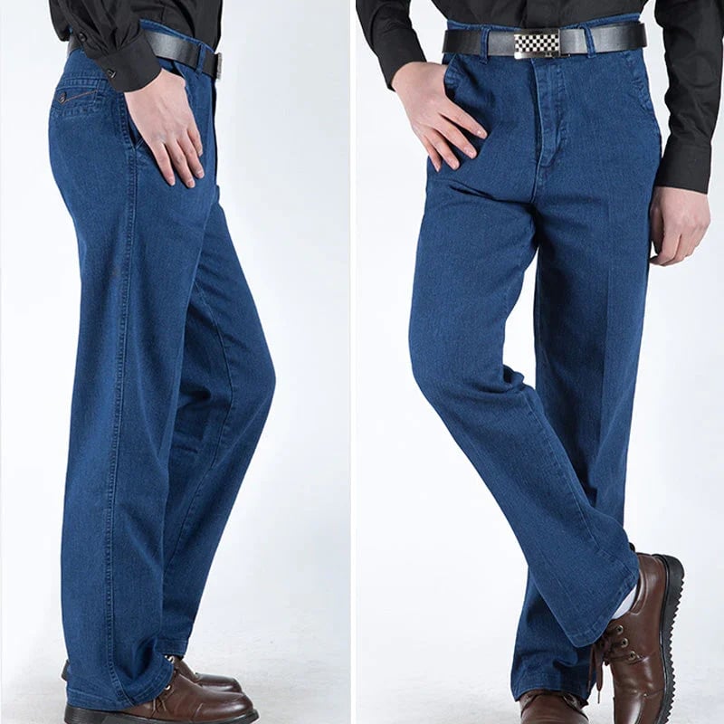 Heißer Verkauf-40% RABATT🔥Herren Jeans mit hoher Taille und geradem Schnitt