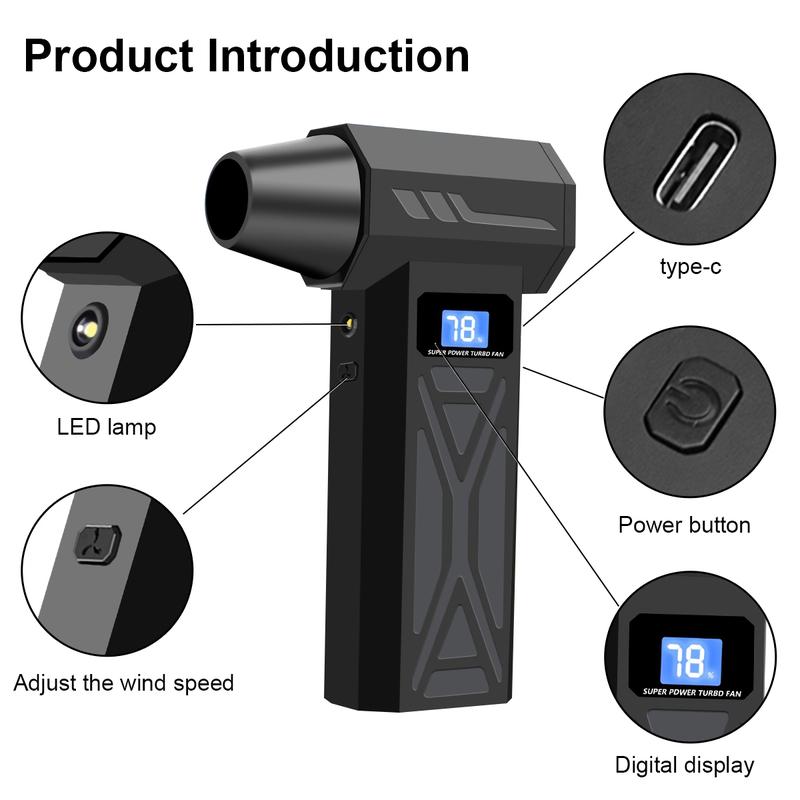 🌀【Nur für kurze Zeit: 50 % sparen!】💨 Kabelloser Turbo-Lüfter – 50% RABATT! 4 Stufen, 5 Düsen, leistungsstarker Akku – reinigt Computer, Autos & Outdoor-Ausrüstung. 🔋