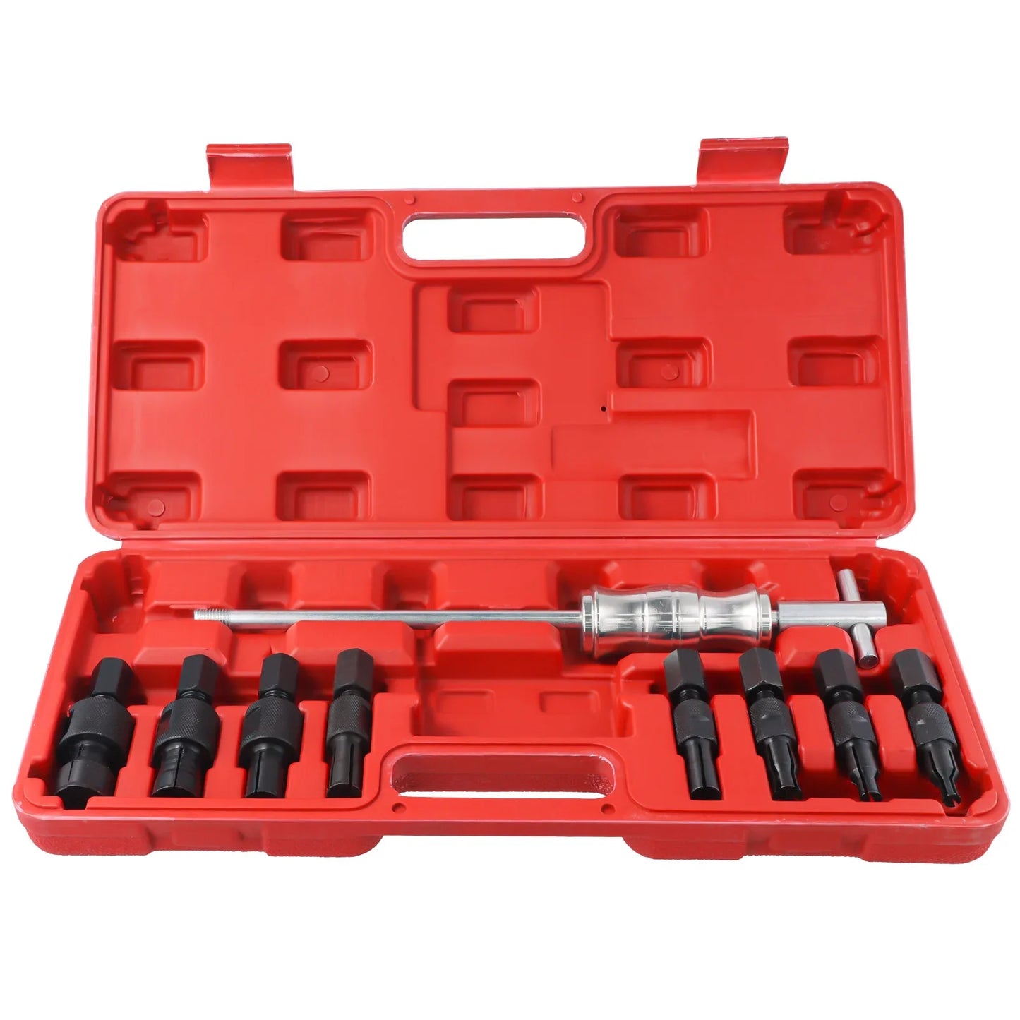 9pcs Disassembly Tools Auto Repairing Tool 8-32mm Blind Hole Inner Bearing Puller Set Remover Slide Hammer Internal Kit