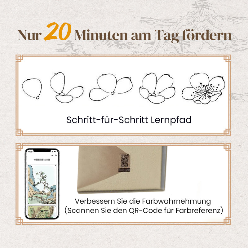 Chinesisch Gemälde weißes Zeichnen Kopieren Album