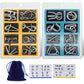 🧠🔠Metall Puzzle Ring achtteilig blaue Version Denksportaufgaben🔗