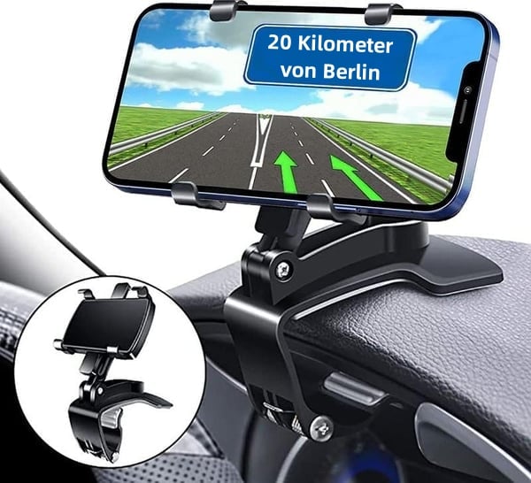 🏆2026 Neuankömmling50% RABATT - 360-Grad-drehbare Handyhalterung fürs Armaturenbrett im Auto