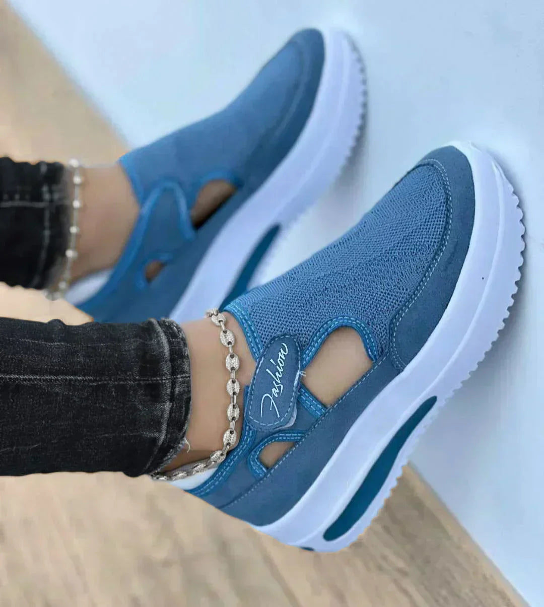 🌞50% Rabatt!🥿Damen Orthopädische Freizeitschuhe – Dicke Sohle, Rutschfest & Weich Gepolstert, Für Komfort & Haltungskorrektur