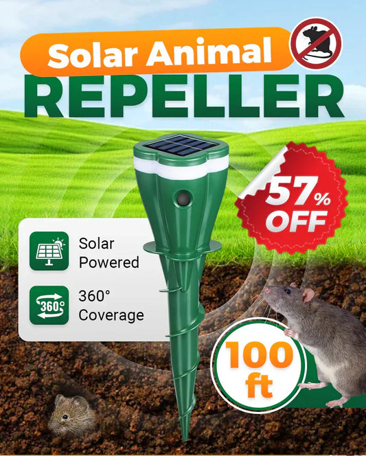 ☘️ Solarbetrieben wasserdicht Schraube Mole Abwehrmittel