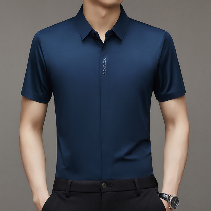 🔥50% OFF🔥Ice Silk Schnell trocknendes Business-Hemd für Herren