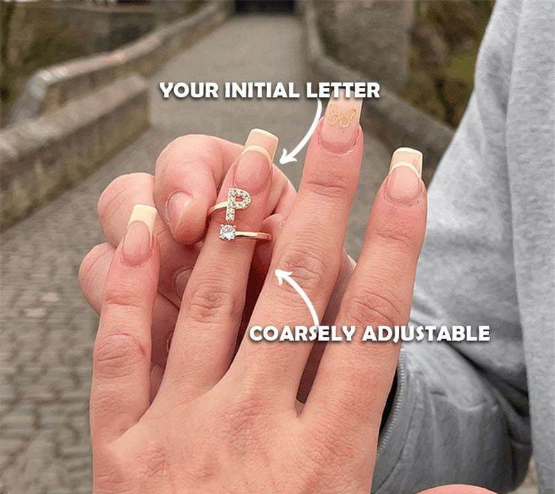 💍 50% RABATT! ❤️ Liebes-Initialen-Ring – Personalisierbar, verstellbar & perfekt als bedeutungsvolles Geschenk für dich oder deinen Lieblingsmenschen ✨