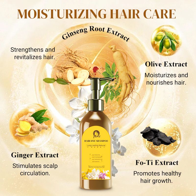 ❤️ Lang anhaltende natürliche Haarfarbe Shampoo