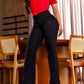 👖💕 Stretch-Schlagjeans mit hohem Bund – Perfekt für den Frühling! ✨ Bequem, schlank, nachhaltig 👖 Ideal für Alltag & Freizeit.