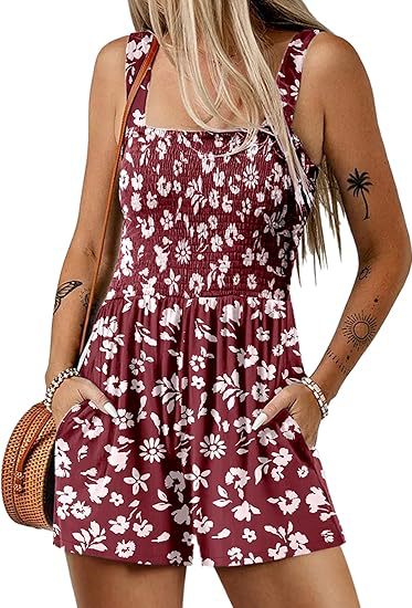 🌞Sommer-Hot-Sale - 50% Rabatt💃Sommer-Overall ärmellos mit Smock-Optik – Bequem & lässig