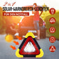 2-in-1 Solar-Warndreieck-Leuchten für den Notfall | Ideal für Winter-Nacht-Pannen | Sicheres Parking bei Pannen