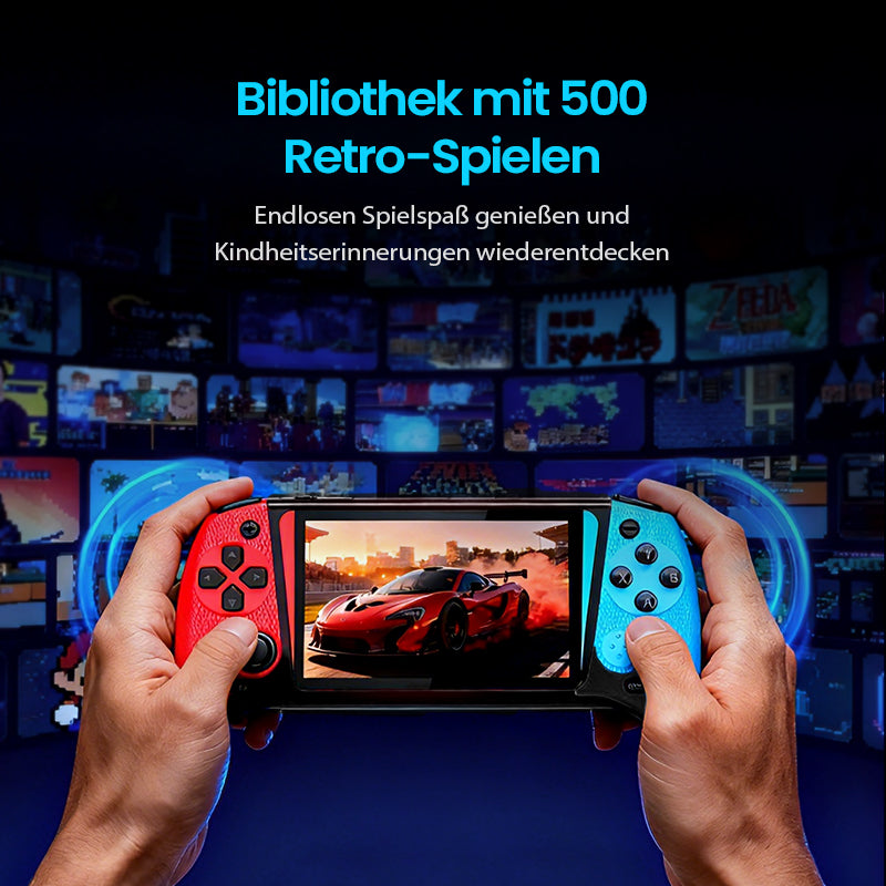 🎮500-in-1 Großbildschirm-Handheld-Klassiker-Spielkonsole