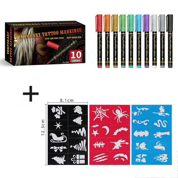 ⏰LIMITED SALE 50% OFF🎨Perfect For Unique Body Art🔥Temporary Tattoo Markers for Skin