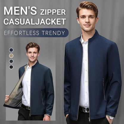 ✨Neu eingetroffen-Sparen Sie 56 %⏳Freizeitjacke mit Stehkragen und Reißverschluss für Herren