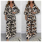 🔥🍃Jumpsuit mit V-Ausschnitt und Leopardenmuster