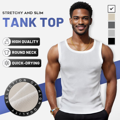 🎁🎁Figurbetontes, schnell trocknendes und elastisches Rundhals-Tanktop