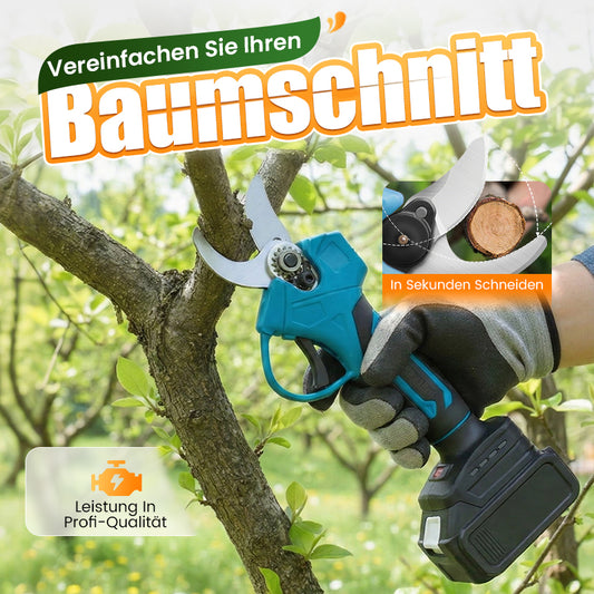 🔥 60% RABATT! ✨ ELEKTRISCHE GARTENSCHEERE - Akku & 10mm Schnittkapazität, 2h Schnellladung, Ergonomisch für Garten und Obstgarten 🌿🔋