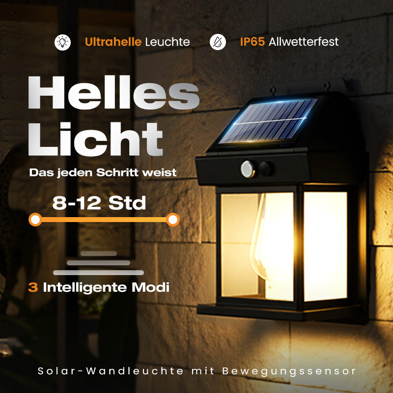 🐺✨ 2 kaufen, 1 gratis! Bewegungs-Sensor Solar-Wandleuchte in Wolfram-Design – automatisch, wetterfest & energieautark. Perfekte Sicherheitsbeleuchtung für Garten und Eingang. 🌞🔋