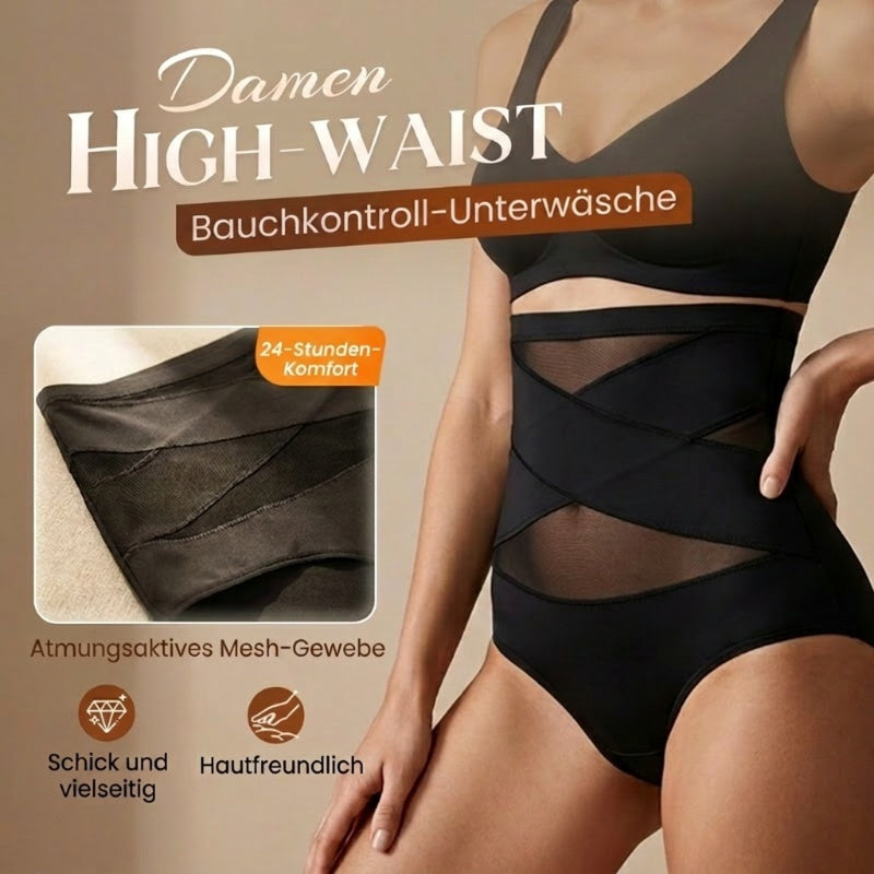 Hoch taillierte Formhose in Übergröße mit Bauchstraffung