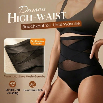 Hoch taillierte Formhose in Übergröße mit Bauchstraffung